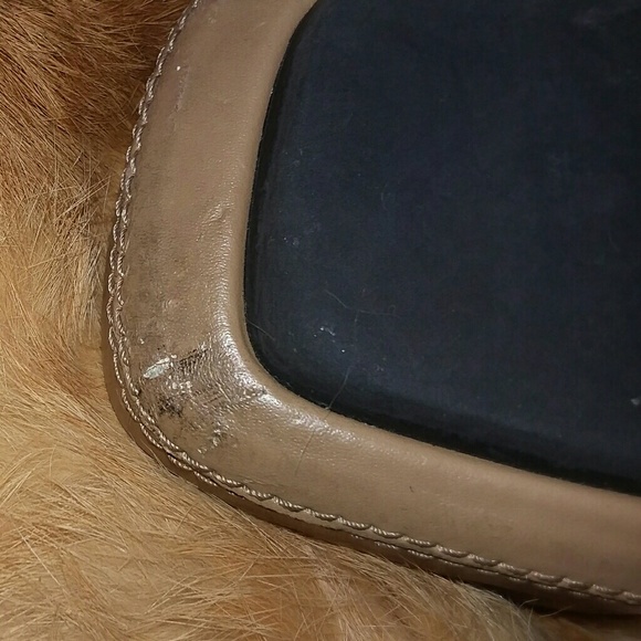 Beige Boho Leather Summer Wedge - Picture 7 of 7